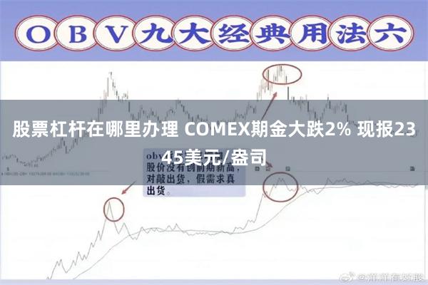 股票杠杆在哪里办理 COMEX期金大跌2% 现报2345美元/盎司