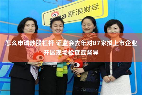 怎么申请炒股杠杆 证监会去年对87家拟上市企业开展现场检查或督导