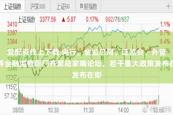爱配资线上下载 央行、金监总局、证监会、外管局等金融监管部门齐聚陆家嘴论坛，若干重大政策发布在即