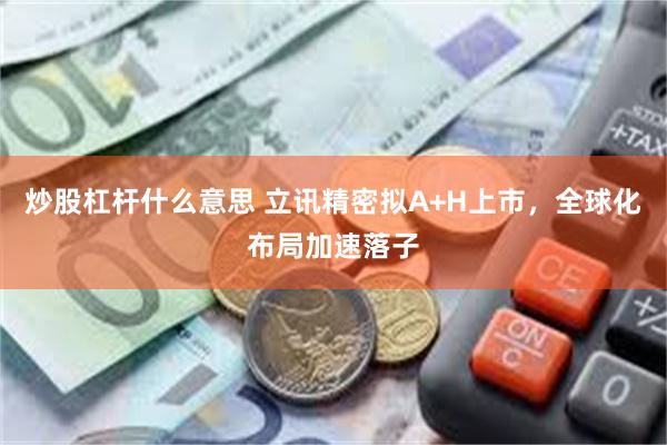 炒股杠杆什么意思 立讯精密拟A+H上市，全球化布局加速落子