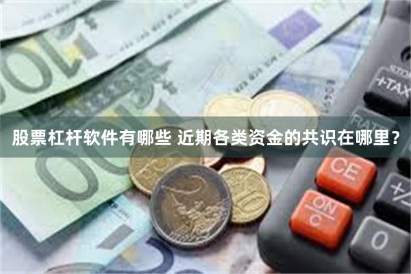 股票杠杆软件有哪些 近期各类资金的共识在哪里？