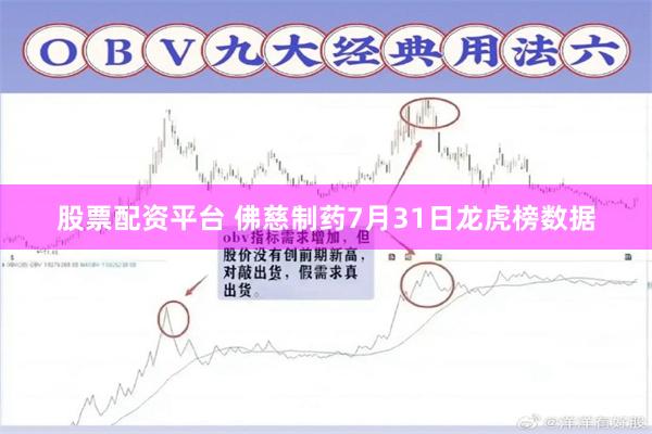 股票配资平台 佛慈制药7月31日龙虎榜数据