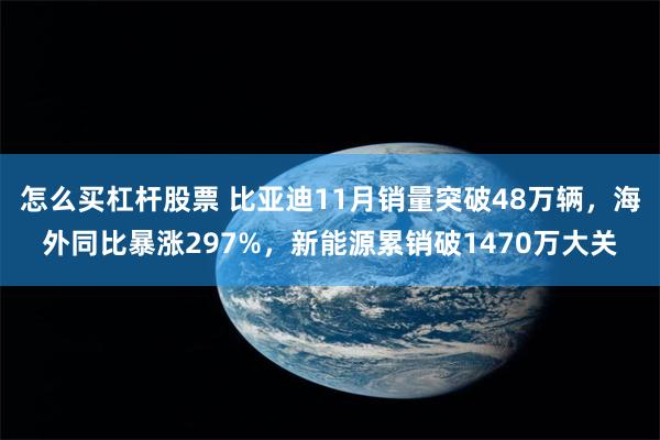 怎么买杠杆股票 比亚迪11月销量突破48万辆，海外同比暴涨297%，新能源累销破1470万大关
