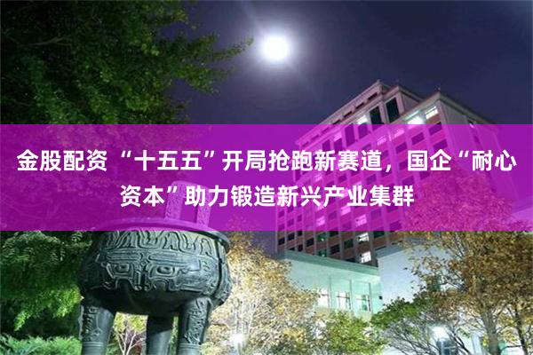 金股配资 “十五五”开局抢跑新赛道，国企“耐心资本”助力锻造新兴产业集群