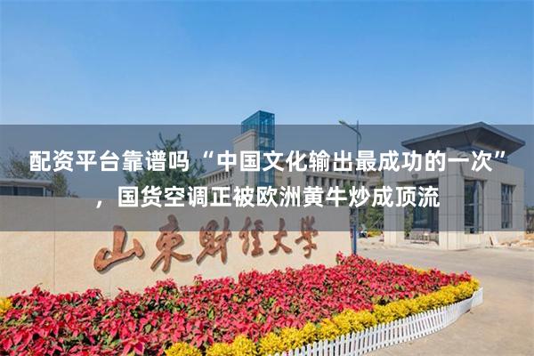 配资平台靠谱吗 “中国文化输出最成功的一次”,国货空调正被欧洲黄牛炒成顶流