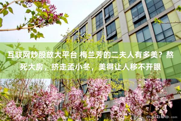 互联网炒股放大平台 梅兰芳的二夫人有多美?熬死大房,挤走孟小冬,美得让人移不开眼