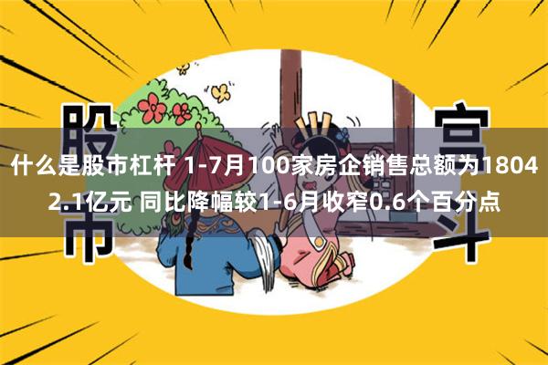 什么是股市杠杆 1-7月100家房企销售总额为18042.1亿元 同比降幅较1-6月收窄0.6个百分点