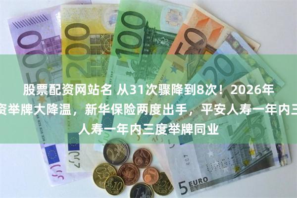 股票配资网站名 从31次骤降到8次！2026年前三季度险资举牌大降温，新华保险两度出手，平安人寿一年内三度举牌同业