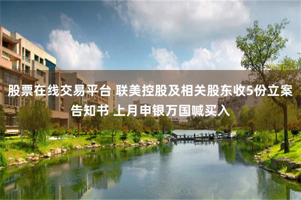 股票在线交易平台 联美控股及相关股东收5份立案告知书 上月申银万国喊买入
